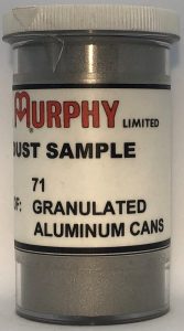 Granulated Aluminum Cans